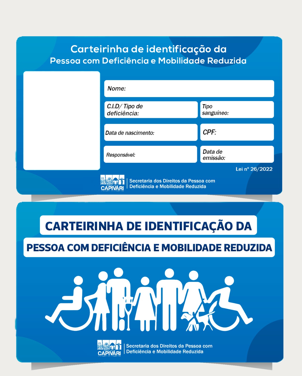 Carteira de identificação da Pessoa com Deficiência continua sendo emitida pela Secretaria PCD