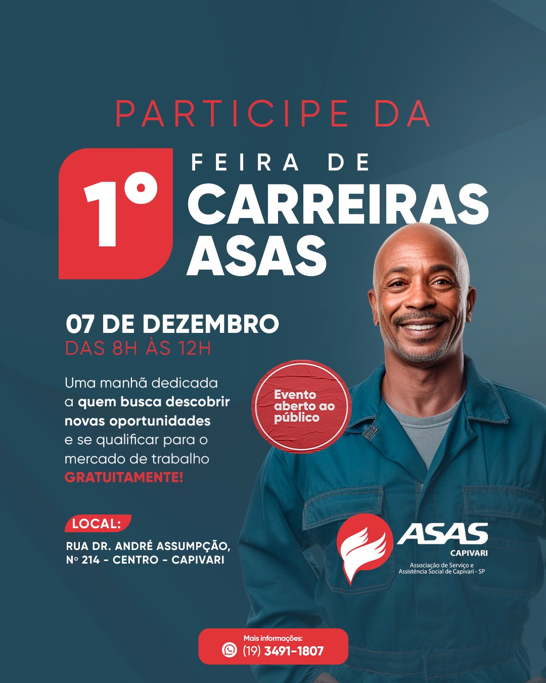 Asas Capivari organiza primeira edição da Feira de Carreiras