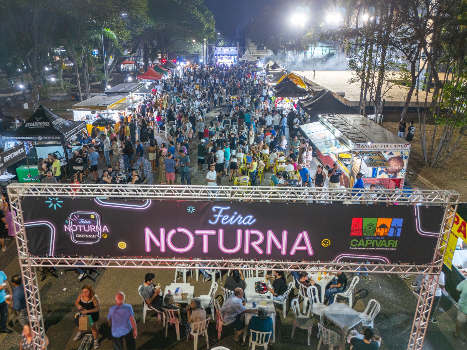 Primeira Feira Noturna de 2026 acontece no dia 5 de fevereiro na Praça Central