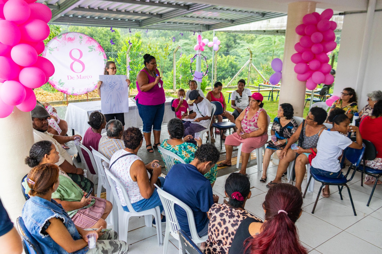 Secretaria de Desenvolvimento Social realiza comemoração ao Mês da Mulher nas unidades do CRAS